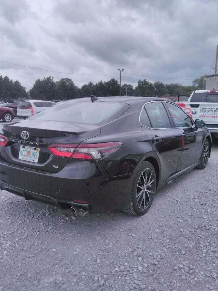 2024 Midnight Black Metallic Toyota Camry SE FWD Sedan