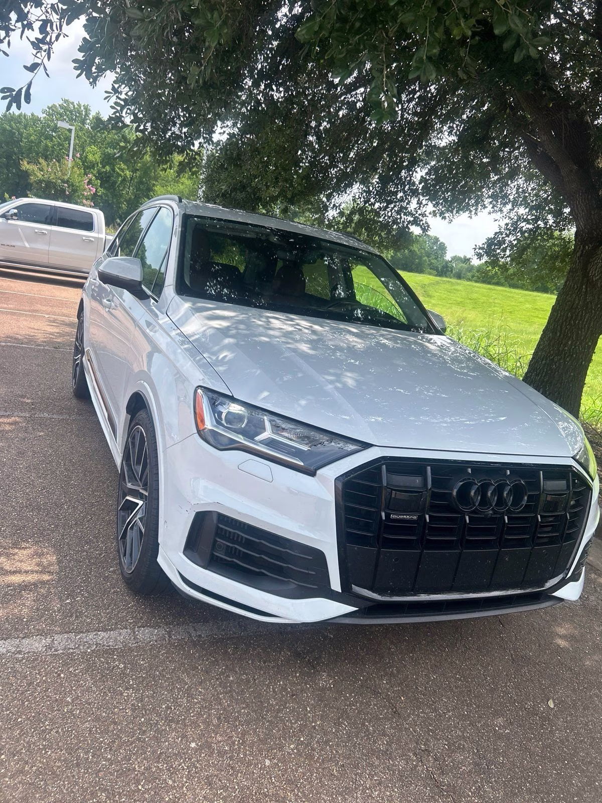 2023 White Audi Q7 AWD SUV
