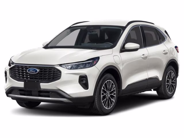 2025 Star White Metallic Tri-Coat Ford Escape PHEV FWD SUV