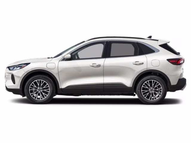 2025 Star White Metallic Tri-Coat Ford Escape PHEV FWD SUV