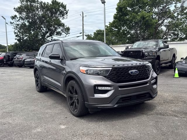 2023 Gray Metallic Ford Explorer ST-Line RWD SUV