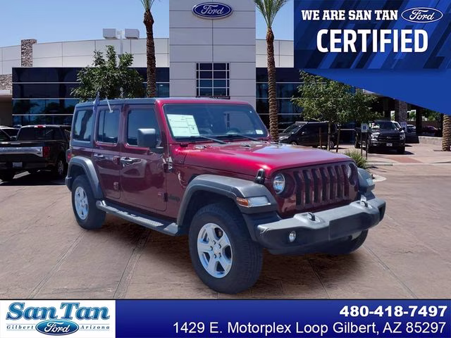 2021 Snazzberry Pearlcoat Jeep Wrangler Unlimited Sport S 4X4 SUV