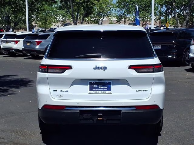 2021 Bright White Clearcoat Jeep Grand Cherokee L Limited 4X4 SUV