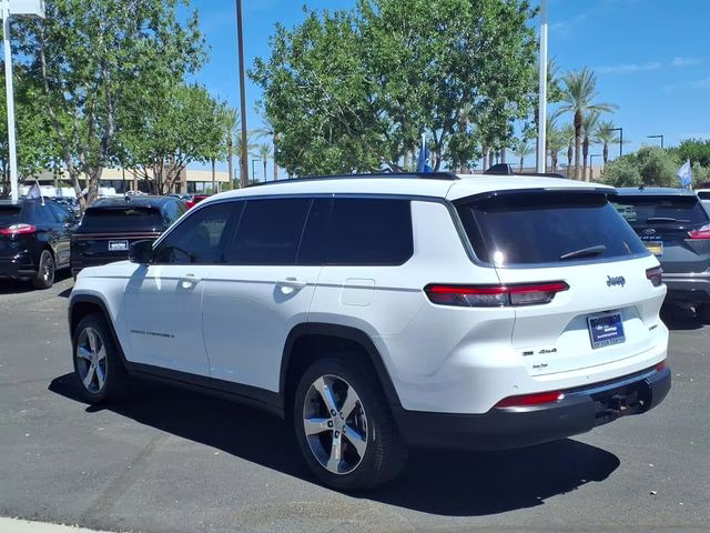 2021 Bright White Clearcoat Jeep Grand Cherokee L Limited 4X4 SUV