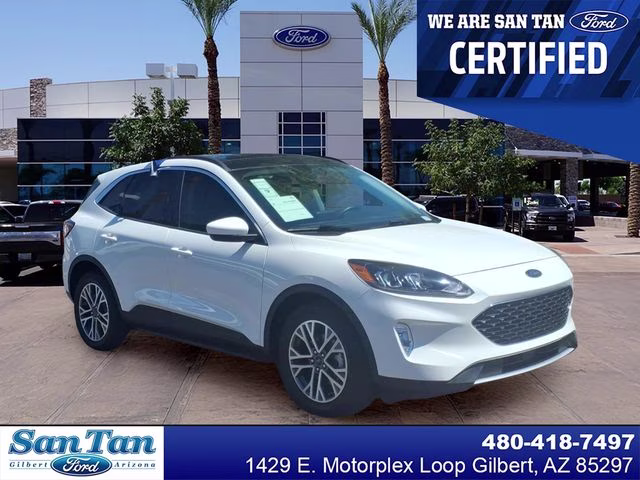 2022 White Metallic Ford Escape SEL FWD SUV