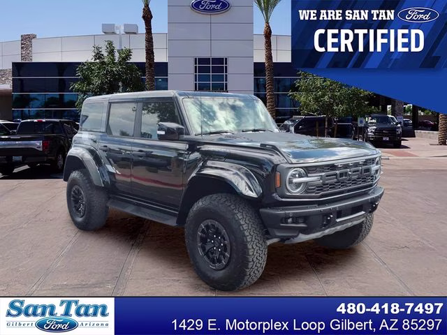 2025 Shadow Black Ford Bronco Raptor 4X4 SUV