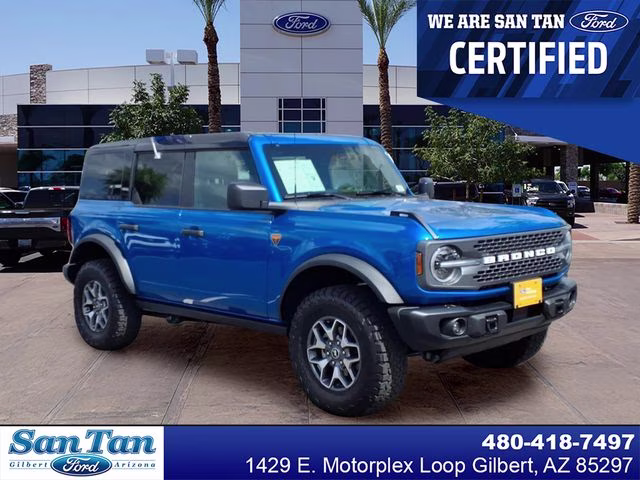 2025 Velocity Blue Metallic Ford Bronco Badlands 4X4 SUV