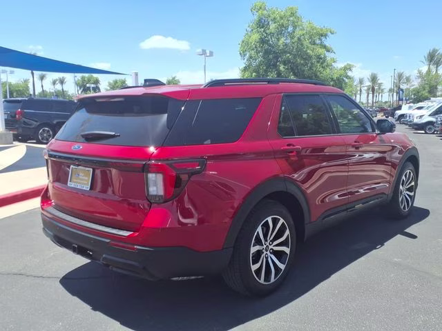 2025 Red Metallic Ford Explorer ST-Line RWD SUV