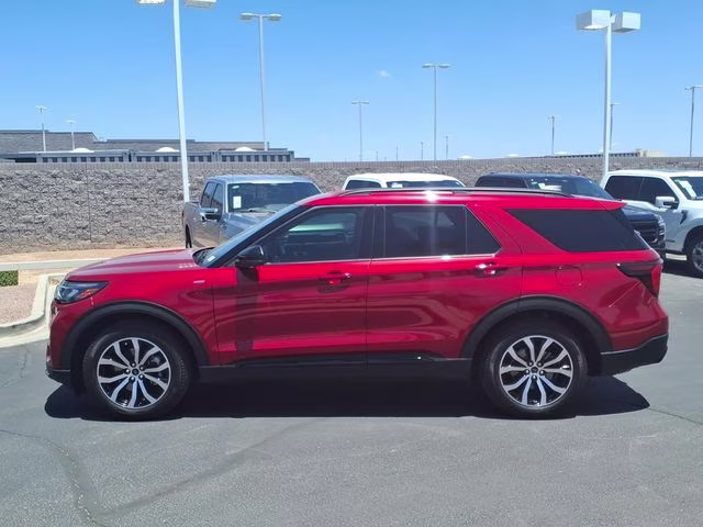 2025 Red Metallic Ford Explorer ST-Line RWD SUV