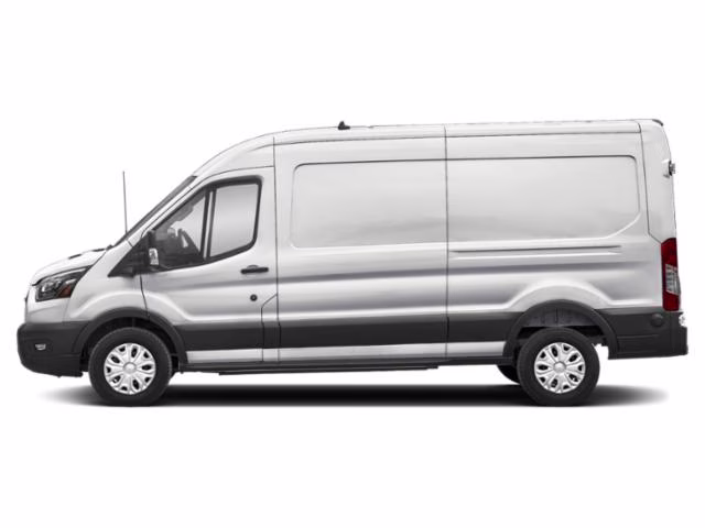 2025 Oxford White Ford E-Transit-350 Base RWD Van