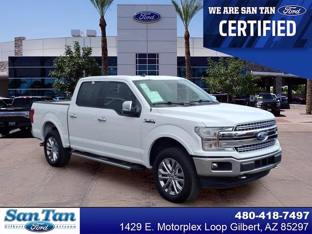 2020 Oxford White Ford F-150 Lariat 4X4 Truck