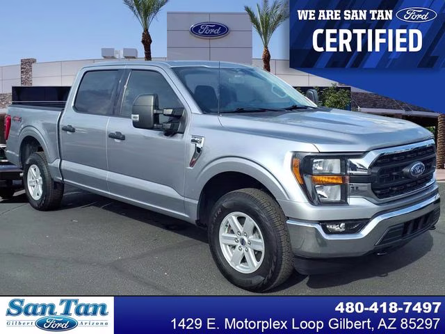 2023 Silver Metallic Ford F-150 XLT 4X4 Truck