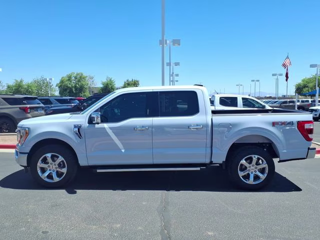 2021 Space White Metallic Ford F-150 Lariat 4X4 Truck