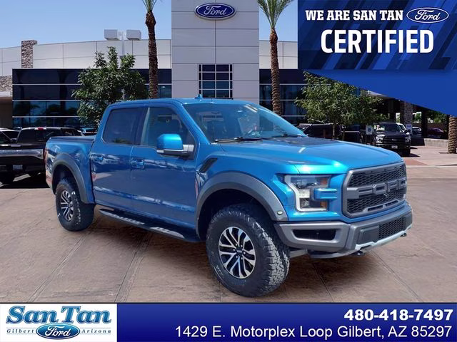 2019 Blue Metallic Ford F-150 Raptor 4X4 Truck
