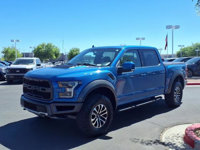 2019 Blue Metallic Ford F-150 Raptor 4X4 Truck