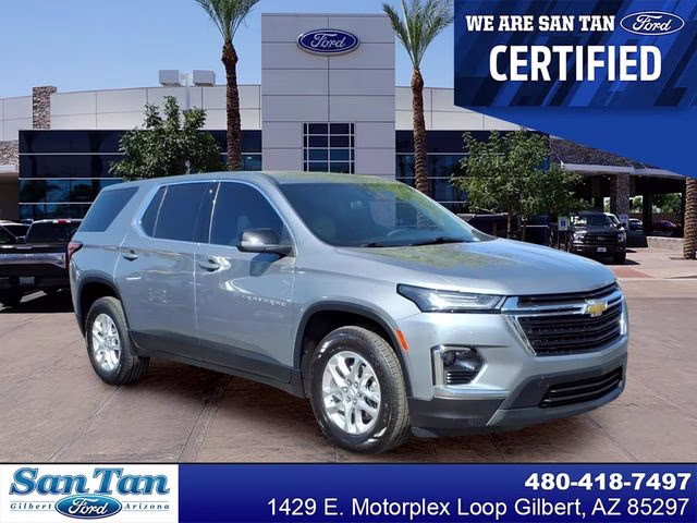 2023 Sterling Gray Metallic Chevrolet Traverse LS FWD SUV