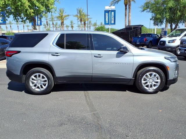 2023 Sterling Gray Metallic Chevrolet Traverse LS FWD SUV