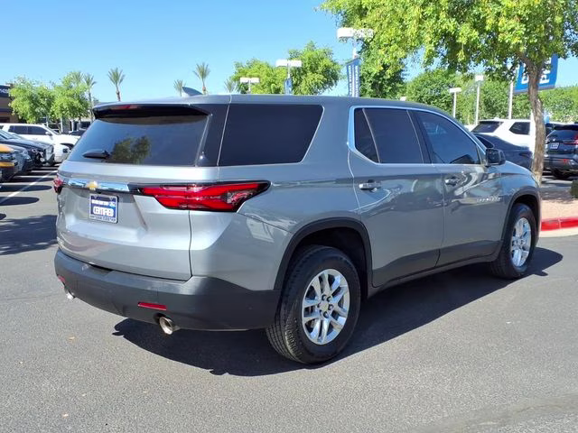 2023 Sterling Gray Metallic Chevrolet Traverse LS FWD SUV