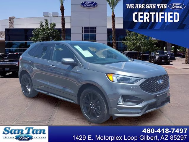 2023 Gray Metallic Ford Edge ST Line AWD SUV