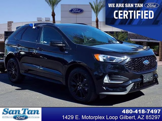 2022 Black Metallic Ford Edge ST Line AWD SUV