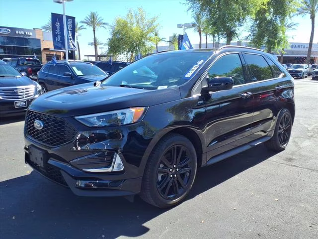 2022 Black Metallic Ford Edge ST Line AWD SUV