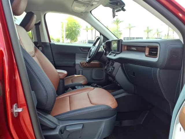2023 Hot Pepper Red Metallic Tinted Clearcoat Ford Maverick Lariat AWD Truck