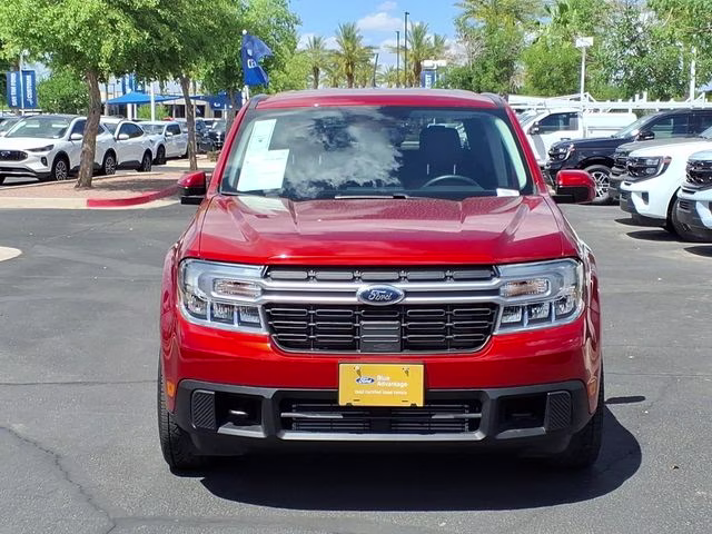 2023 Hot Pepper Red Metallic Tinted Clearcoat Ford Maverick Lariat AWD Truck