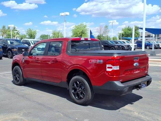 2023 Hot Pepper Red Metallic Tinted Clearcoat Ford Maverick Lariat AWD Truck