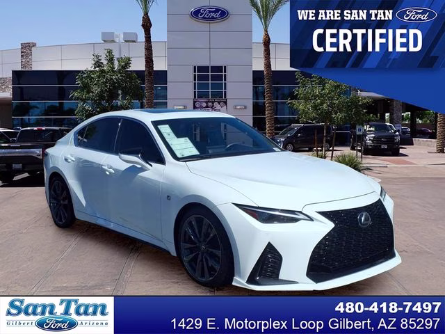 2022 Ultra White Lexus IS 350 F SPORT RWD Sedan