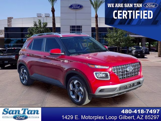 2022 Scarlet Red Pearl Hyundai Venue Limited FWD SUV
