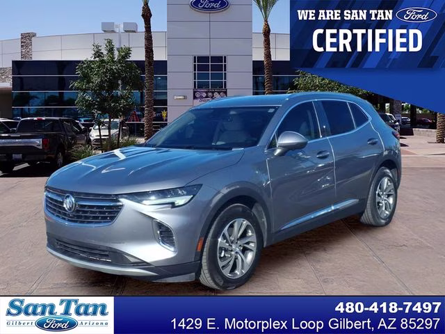2021 Satin Steel Gray Metallic Buick Envision Essence FWD SUV
