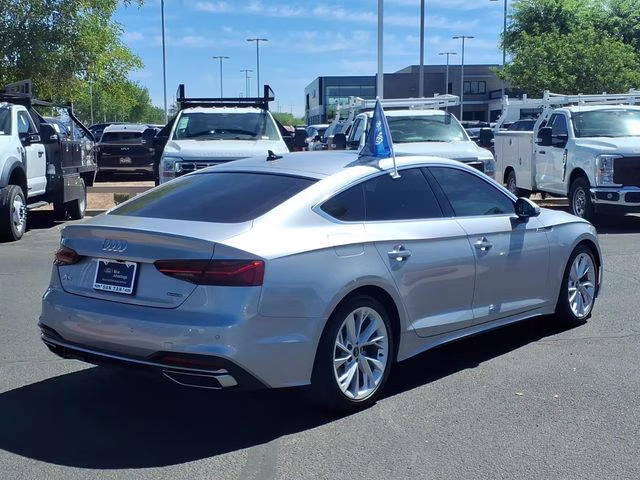 2023 Silver Metallic Audi A5 Sportback Premium Plus AWD Hatchback