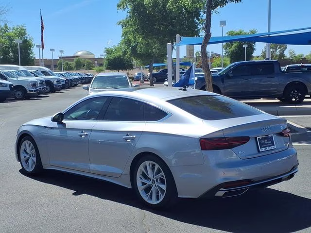 2023 Silver Metallic Audi A5 Sportback Premium Plus AWD Hatchback