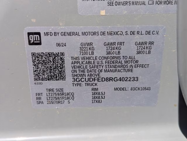 2024 Slate Gray Metallic Chevrolet Silverado 1500 LT Trail Boss 4X4 Truck