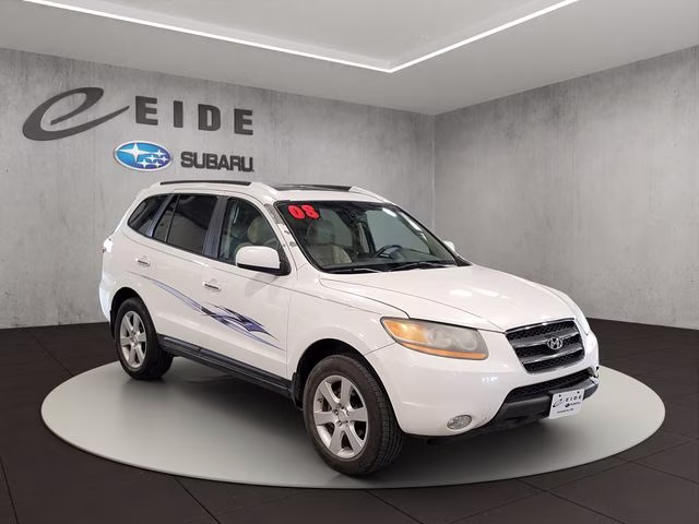 2008 Powder White Pearl (PIO) Hyundai Santa Fe SE AWD SUV