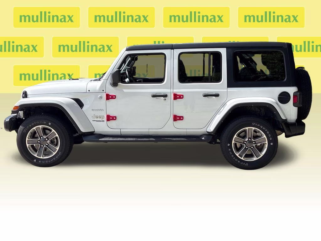 2021 Bright White Clearcoat Jeep Wrangler Unlimited Sahara 4X4 SUV