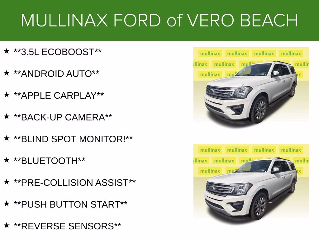 2020 White Metallic Ford Expedition Max XLT 4X4 SUV