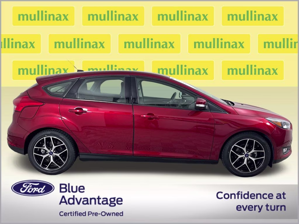2017 Ruby Red Metallic Tinted Clearcoat Ford Focus SEL FWD Hatchback
