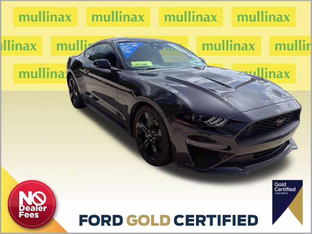 2022 Dark Matter Gray Metallic Ford Mustang EcoBoost Premium RWD Coupe