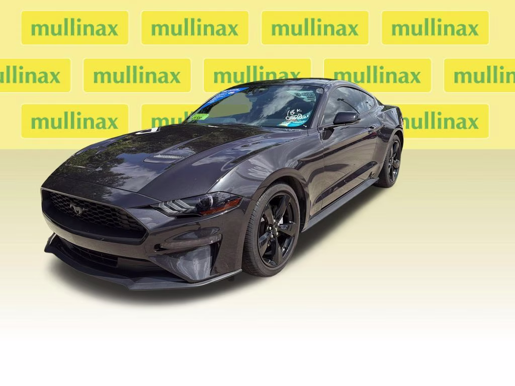 2022 Dark Matter Gray Metallic Ford Mustang EcoBoost Premium RWD Coupe