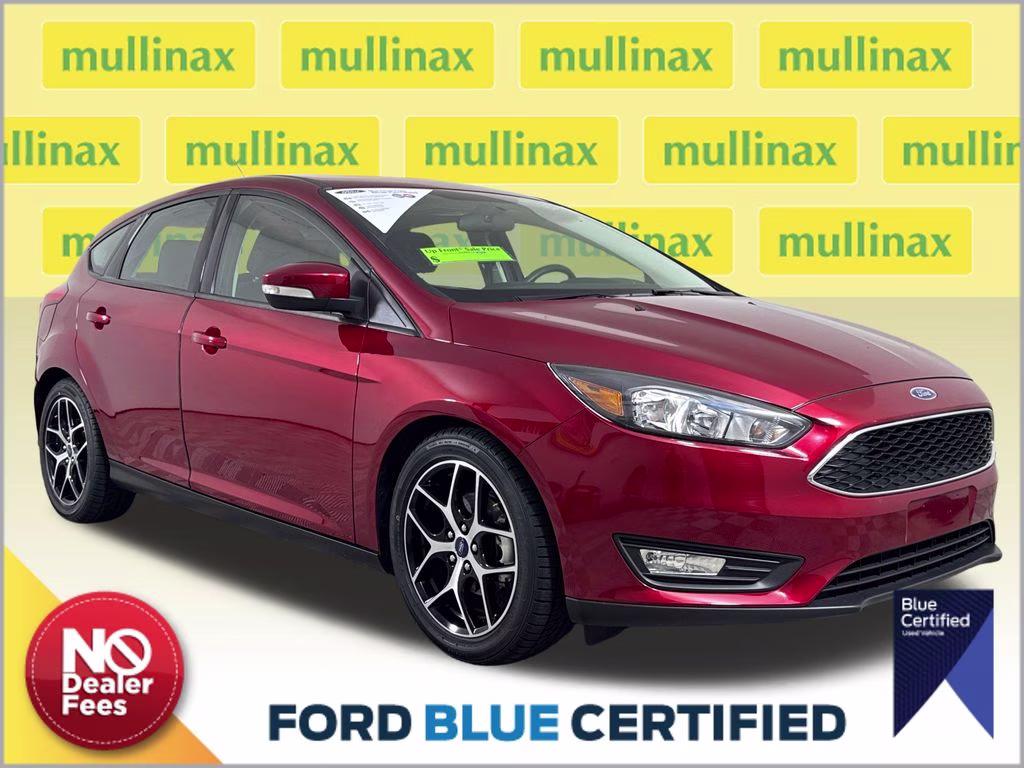 2017 Ruby Red Metallic Tinted Clearcoat Ford Focus SEL FWD Hatchback