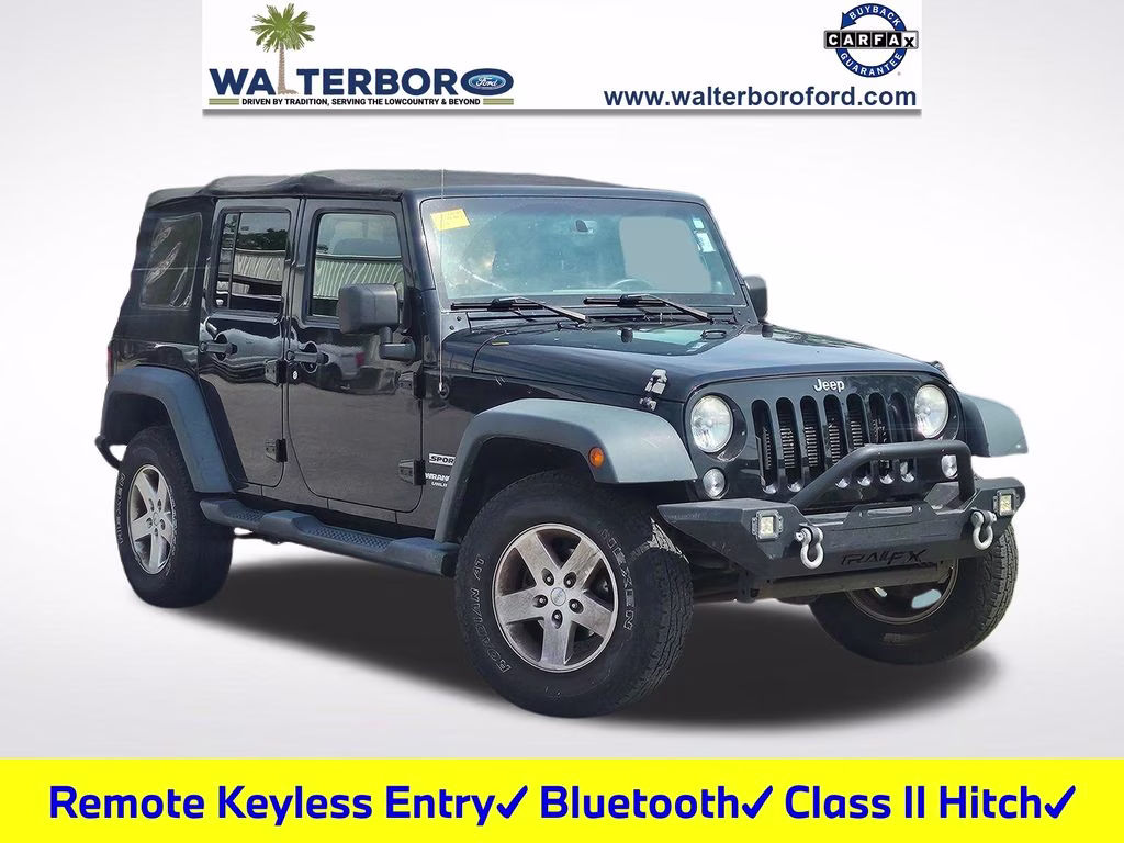 2014 Black Clearcoat Jeep Wrangler Unlimited Sport 4X4 SUV