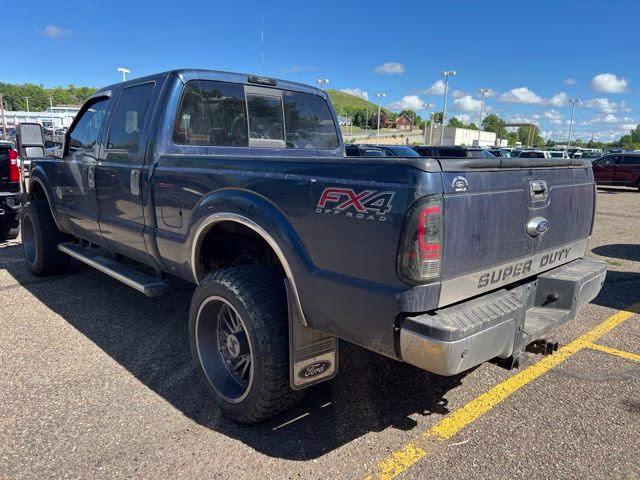 2013 Blue Ford Super Duty F-350 SRW Lariat 4X4 Truck