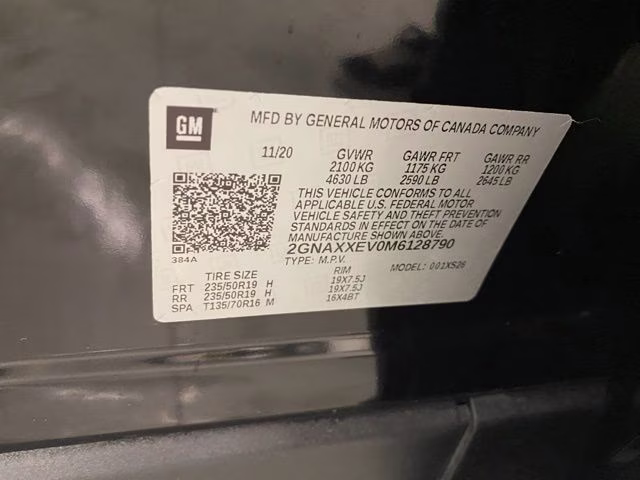 2021 Mosaic Black Metallic Chevrolet Equinox Premier AWD SUV