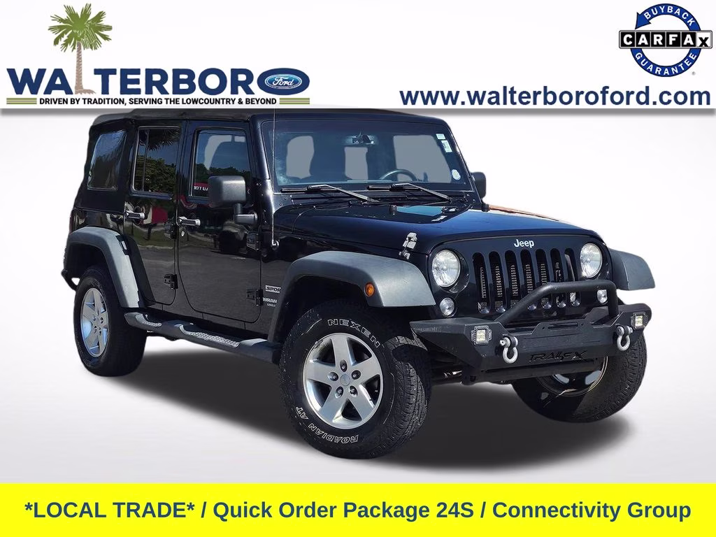 2014 Black Clearcoat Jeep Wrangler Unlimited Sport 4X4 SUV