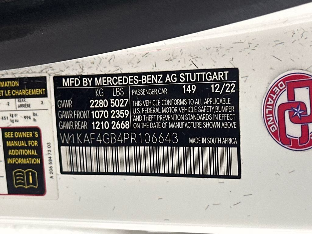 2023 Polar White Mercedes-Benz C-Class C 300 RWD Sedan