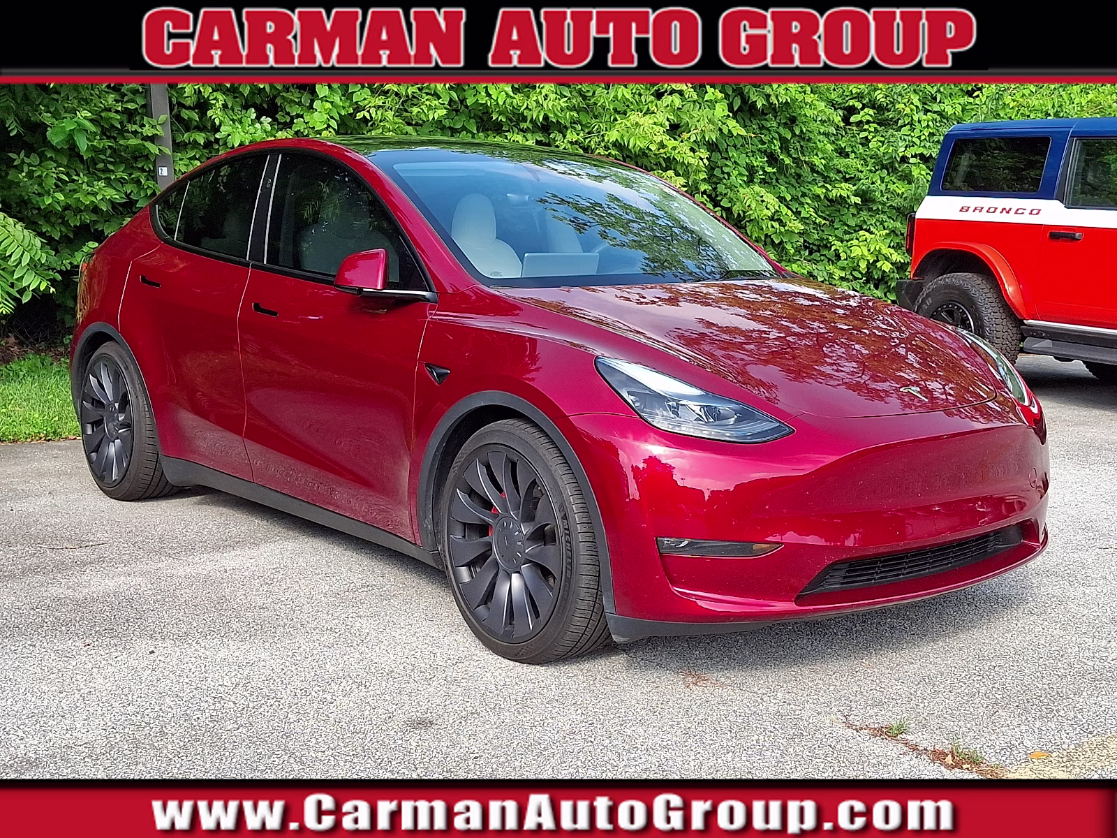 2024 Ultra Red Tesla Model Y Performance Dual Motor All-Wheel Drive AWD