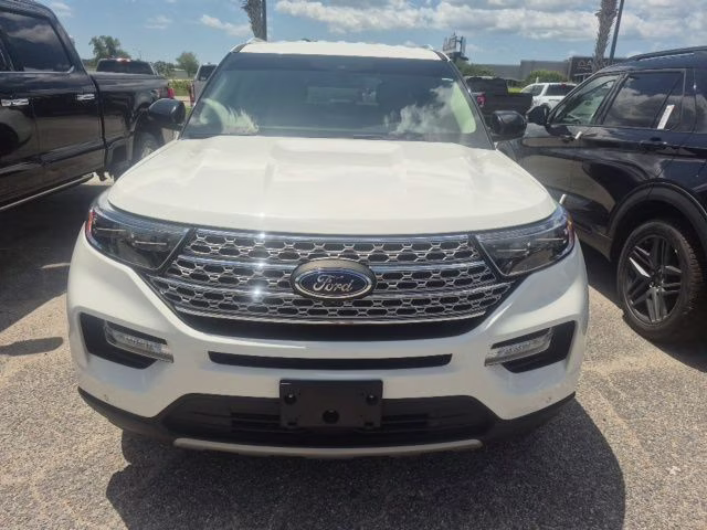 2023 White Metallic Ford Explorer Limited 4X4 SUV