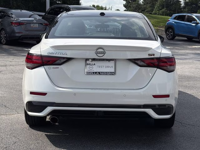 2024 Aspen White Tricoat/Super Black Nissan Sentra SR FWD Sedan