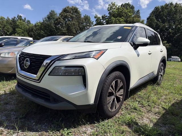 2021 Pearl White Tricoat Nissan Rogue SV FWD SUV